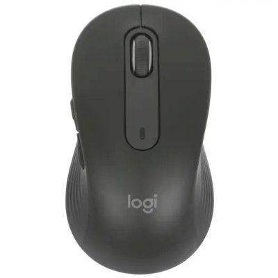 Мышь беспроводная Logitech Signature M650 L графитовый, 4000 dpi, радиоканал, Bluetooth, USB, кнопки - 5