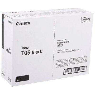 Картридж лазерный Canon T06 черный (20 500 стр.) для Canon IR1643s.