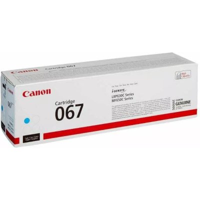 Картридж лазерный Canon CRG 067 C (5101C002) голубой (1250 стр.) для Canon i-SENSYS LBP631CW LBP631/LBP633Cdw LBP633/MF651Cw MF651/MF655Cdw MF655/MF657Cdw MF657