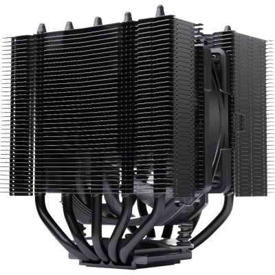 Кулер для процессора Noctua NH-D12L chromax черный, 120 мм, медь, 0-2000 об/мин, 22.6 дБ, 4 pin PWM, 148 Вт, высота 145 мм