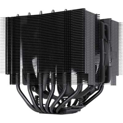 Кулер для процессора Noctua NH-D15S chromax черный, 140 мм, медь, 1500 об/мин, 24.6 дБ, 4 pin PWM, высота 160 мм