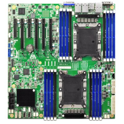 Материнская плата серверная Gooxi G2DE-B EATX, 2xLGA3647, Intel C621/C622, 16xDDR4, 2xSATA, 3xMiniSAS-HD, 2xSlimline-4i, 1xM.2, 4xPCIe 3.0 x16, 2xPCIe 3.0 x8, 1xVGA, 2x1Gb LAN, IPMI, 2xUSB-A 5Gbps, E-ATX