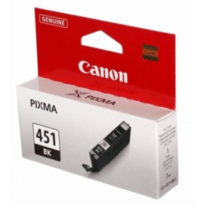 Картридж струйный Canon CLI-451BK 6523B001 черный (337стр.) (7мл) для Canon Pixma iP7240/MG6340/MG54