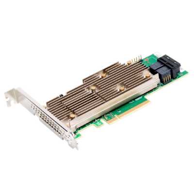Контроллер Broadcom Controller 9440-8i (05-50008-02 / 03-50008-17) (PCI-E 3.1 x8, LP) Tri-Mode SAS/SATA/NVMe 12G, RAID 0,1,5,10,50 8port (2*SFF8643), 1 year, bulk