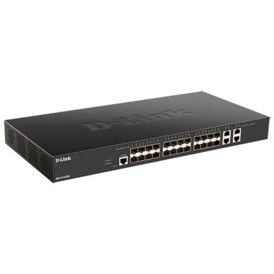 Коммутатор D-Link DXS-1210-28S/A1A, 24×10 Гбит/с SFP+ + 4×10 Гбит/с Combo, управляемый