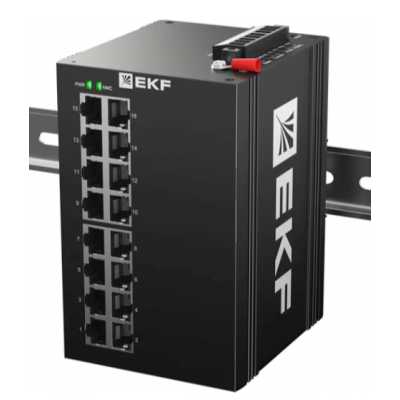 Коммутатор EKF TSX-ML2-16GTP, 16×1 Гбит/с PoE, управляемый