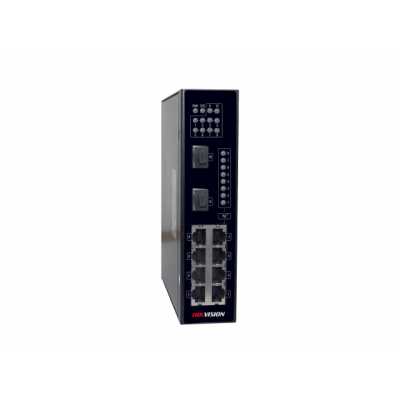 Коммутатор Hikvision DS-3T0310P, 8×100 Мбит/с PoE+ + 2×1 Гбит/с SFP, неуправляемый