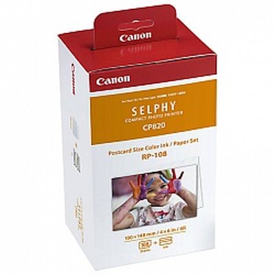 Набор Canon RP-108 (8568B001) бумага (10x15см) и цветные красители для SELPHY CP1200. 108 страниц.