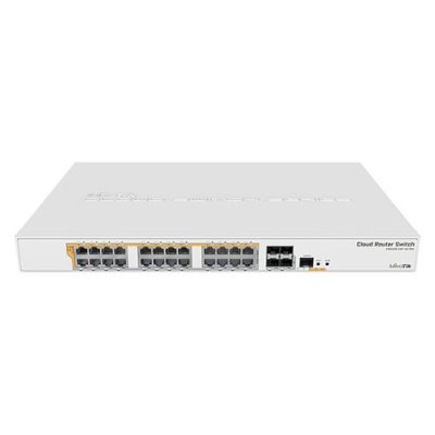 Маршрутизатор 24 POE+/SFP+ CRS328-24P-4S+RM MIKROTIK