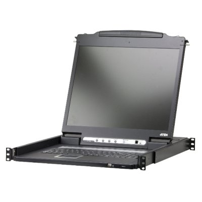 Коммутаторы консоли ATEN 8P CAT5 HIGH DENSITY DUAL RAIL LCD 19INCH OVER IP