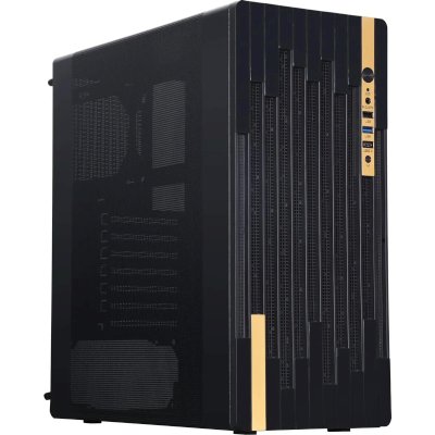 Компьютерный корпус Accord ACC-188R2 черный без БП ATX 4x120мм 1xUSB 2.0 1xUSB 3.0 1xUSB3.1 audio
