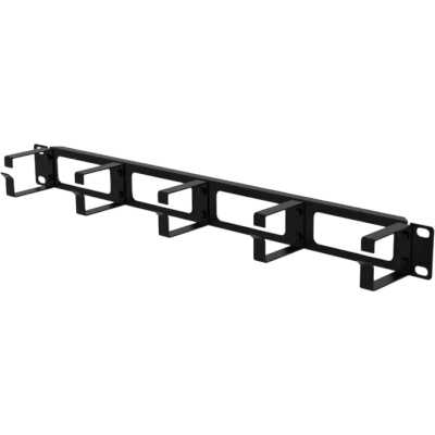 Кабельный организатор Filum FL-CM-1U-BK 19", 1U, горизонтальный, металлический, черный