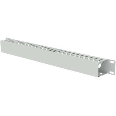 Кабельный организатор Filum FL-CMC-1U-GY 19", 1U, горизонтальный, металлический, с крышкой, серый