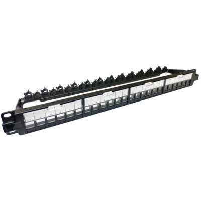 Патч-панель Filum FL-PPB-24UTP1 19" наборная, 1U, для 24 неэкранированных мудулей Keystone Jack