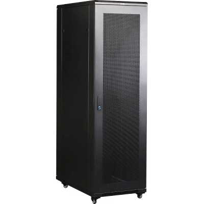 Шкаф LANMASTER 19" Business, 42U 800x1000, черный, передняя дв. перфорир., задняя дв. распашная перфорир. (TWT-CBB-42U-8x10-P1)