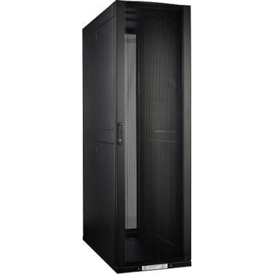 Шкаф Lanmaster LAN-DC-CBP-42Ux6x10 42U 600x1070 мм, с перфорированными дверьми, без боковых панелей, черный