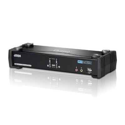 Переключатель ATEN KVM Switch CS1764A-AT-G 4-х портовый USB 2.0 DVI KVMP-переключатель (KVM Switch)