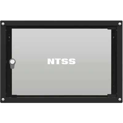 Шкаф коммутационный NTSS Lime (NTSS-WL6U5545GS-BL) настенный 6U 550x450 мм пер. дв. стекл несъемн. бок. пан. 30 кг черный 370 мм 9.6 кг 110 град. 370 мм IP20 сталь