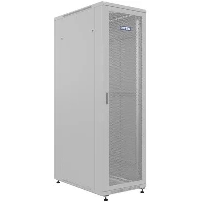 Шкаф серверный NTSS Премиум (NTSS-R42U60100PD/PDD) напольный 42U 600x1000мм пер.дв.перфор. задн.дв.перфор.2-хст. 900кг серый IP20 сталь