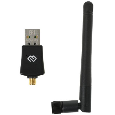 Сетевой адаптер WiFi Digma DWA-N300E N300 USB 2.0 (ант.внеш.съем) 1ант. (упак.:1шт)