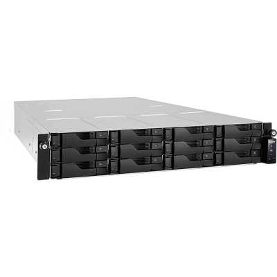 Сетевой накопитель ASUSTOR AS6512RD 12Bay/Intel Atom C3538, 2.1GHz/8Gb DDR4/noHDD,LFF(HDD,SSD),/2x1GbE(LAN)/4xUSB3.2; 90IX01M0-BW3S00