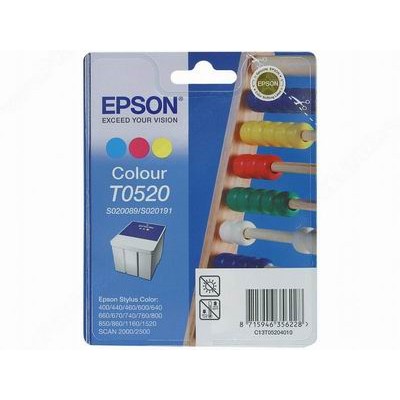 Картридж струйный Epson C13T052040 многоцветный (330 стр.) для Epson St C400/600/800/1520/850/440/460/640