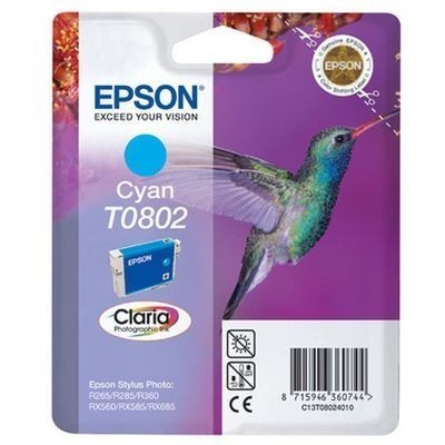 Картридж струйный Epson C13T08024011 голубой для Epson St PhP50/PX660/PX720WD (330 стр.)