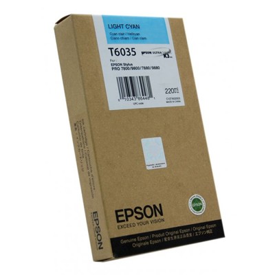 Картридж струйный Epson C13T603500 светло-голубой для Epson St Pro 7800/9800/7880/9880 (220мл)
