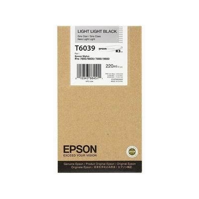 Картридж струйный Epson C13T603900 светло-серый для Epson Sty Pro 7800/9800/7880/9880 (220мл)