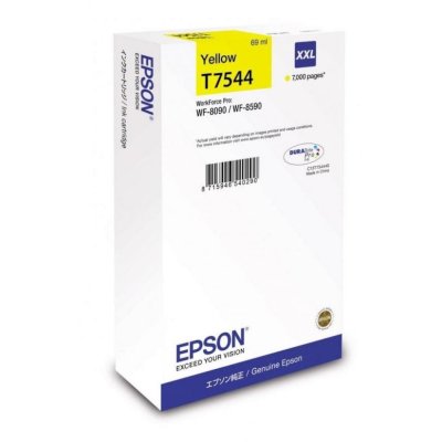 Картридж EPSON T7544 желтый экстраповышенной емкости для WF-8090/8590