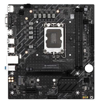 Материнская плата Maxsun Maxsun H610M, LGA 1700, Intel H610, 2xDDR4, 1xM.2, 3xSATA, 1xPCIe 4.0 x16, 1xPCIe x1, 1xHDMI, 1xDP, 1xVGA, 1x 1Gb LAN, 4xUSB 2.0, 2xUSB 3.2 Gen 1, 5.1, mATX