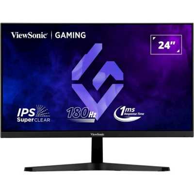 Монитор 23.8" ViewSonic VX24G1-HD IPS 1920x1080, 180 Гц, 1 мс (MPRT), 16:9, 300 кд/м², 2xHDMI 2.0, DP 1.4, 3.5 Jack, HDR10, G-Sync Compatible, черный