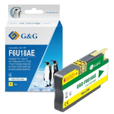Картридж струйный G&G GG-F6U18AE 953XL желтый (26мл) для HP OJ Pro 7740/8210/8218/8710/8715
