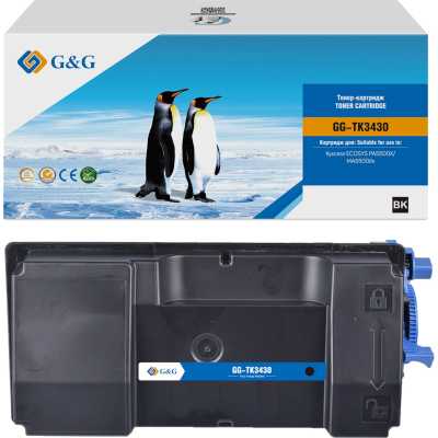 Тонер-картридж G&G, аналог Kyocera TK-3430 черный 25k с чипом