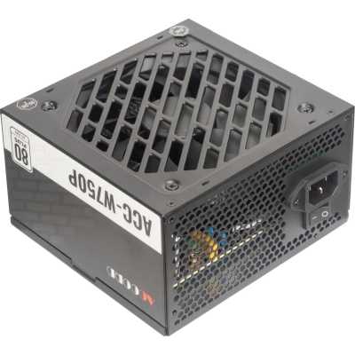 Блок питания Accord ACC-W750P, 750Вт, 80 PLUS WHITE, 120мм, черный