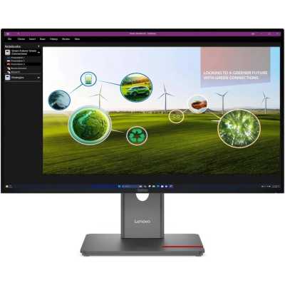 Монитор 27" Lenovo ThinkVision P27q-40 IPS 2560x1440, 120 Гц, 4 мс, 16:9, 350 кд/м², HDMI 2.1, DP 1.4, USB-C (15 Вт), 3.5 Jack, USB Hub (3x USB 3.0), черный