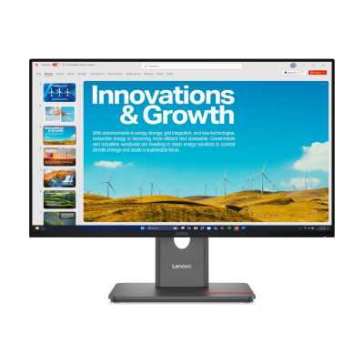 Монитор Lenovo 23.8" ThinkVision P24QD-40 черный IPS LED 4ms 16:9 HDMI матовая HAS Piv 1500:1 300cd 178гр/178гр 2560x1440 120Hz DP QHD USB