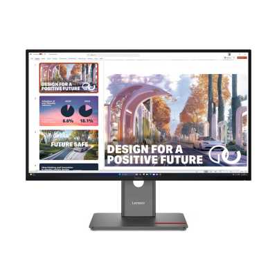 Монитор Lenovo 27" ThinkVision P27QD-40 черный IPS LED 4ms 16:9 HDMI матовая HAS Piv 1500:1 350cd 178гр/178гр 2560x1440 120Hz DP QHD USB 6.8кг