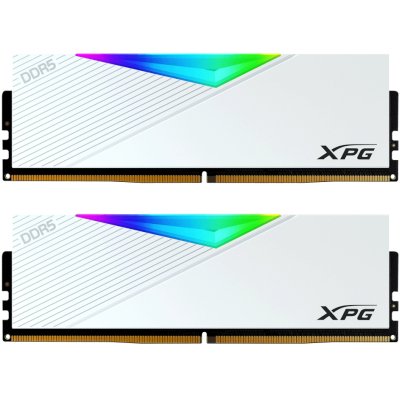 Оперативная память XPG Lancer, DDR5, 32Gb (2x16Gb), 6000MHz, CL30, DIMM, с радиаторами, RGB, белый