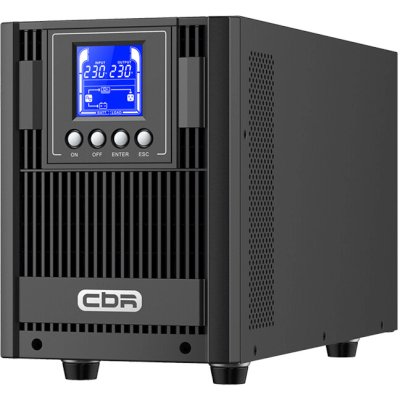 Источник бесперебойного питания CBR ESN-2KT-4F-LCHERSC Online 2000VA/2000W Tower 4 x Schuko, LCD, HID-USB, RS232, EPO, SNMP slot