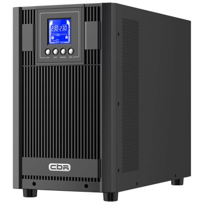 Источник бесперебойного питания CBR ESN-3KT-4F-LCHERSC Online 3000VA/3000W Tower 4 x Schuko + 1 Tb, LCD, HID-USB, RS232, EPO, SNMP slot