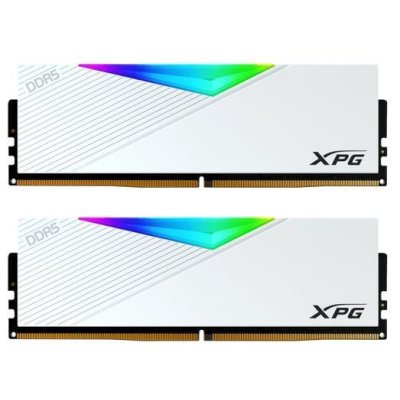 Оперативная память XPG Lancer, DDR5, 64GB (2x32GB), 6000MHz, CL30, DIMM, с радиаторами, белый