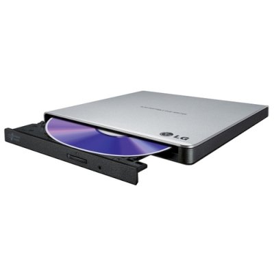 Оптический привод DVD-RW LG GP57ES40 серебристый USB внешний
