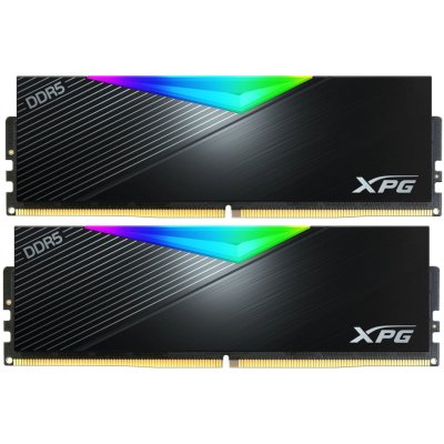 Оперативная память XPG Lancer RGB, DDR5, 64GB (2x32GB), 6000MHz, CL30, DIMM, с радиаторами, RGB, черный