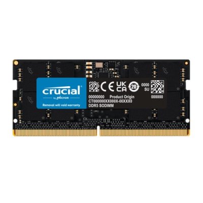 Оперативная память Crucial, DDR5, 16GB (1x16 GB), 4800 MHz, CL40, SO-DIMM