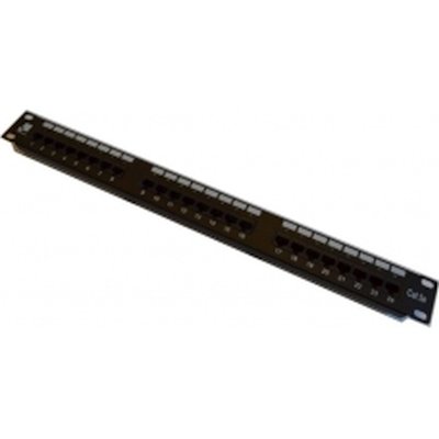 Патч-панель LANMASTER 24 порта с индикаторами, UTP, кат.5E, 1U