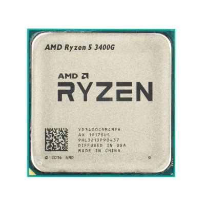 Центральный Процессор AMD RYZEN 5 3400G OEM (Picasso, 12nm, C4/T8/GPU11, Base 3,70GHz, Turbo 4,20GHz, RX Vega 11, L3 4Mb, TDP 65W, SAM4)