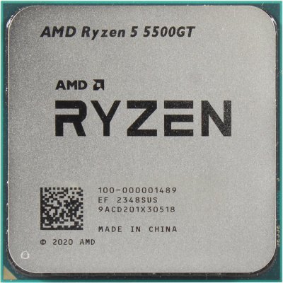 Процессор/ APU AM4 AMD Ryzen 5 5500GT (Cezanne, 6C/12T, 3.6/4.4GHz, 16MB, 65W, Radeon Graphics) OEM