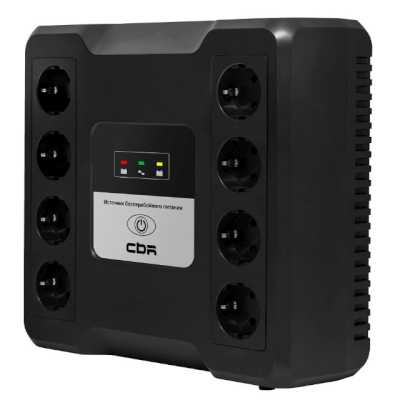 ИБП CBR CRYSTAL CTL-600 Line Interactive, 600 VA / 360 W 8 x EURO, 8 с резервированием и фильтрацией, Breaker (CTL-600B-8F-LDK)