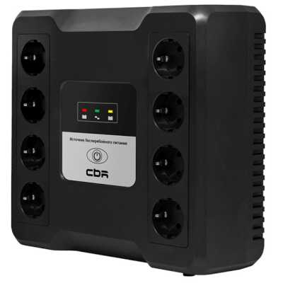 ИБП CBR CRYSTAL CTL-800 [Line Interactive, 800 VA / 480 W 8 x EURO, 8 с резервированием и фильтрацией, Breaker] (CTL-800B-8F-LDK)